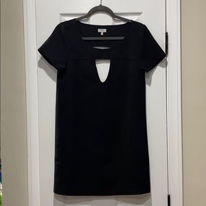 Black Cut-out Mini Shift Dress Tobi Size Small
